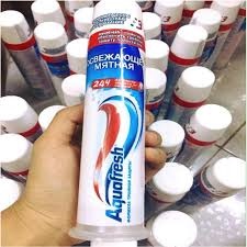 Kem Đánh Răng Aquafresh 100mg Của Nga - Kem Đánh Răng Dạng Ống, Trắng Răng, Chắc Răng, Thơm Miệng [Chính Hãng]
