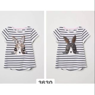 Áo bé gái H&M đính kim sa thỏ láu