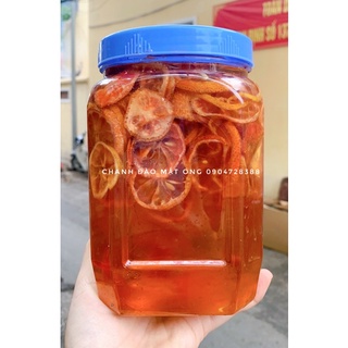 Chanh đào ngâm mật ong đường phèn