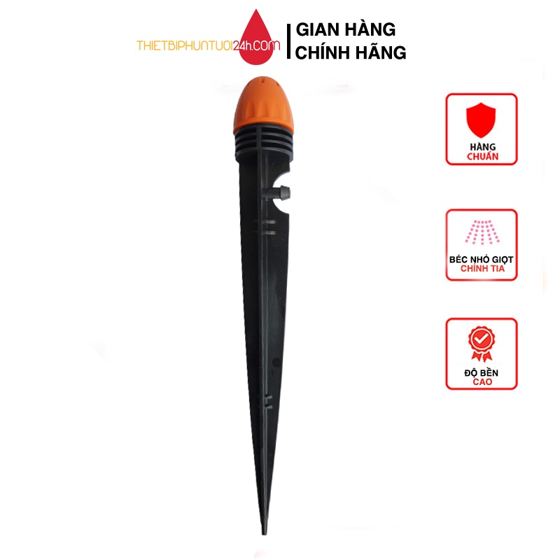 Béc tưới nhỏ giọt 8 tia tưới gốc chậu cây cảnh dưa lưới hoa hồng rau điều chỉnh được lưu lượng đầu thoi mẫu mới - MHL
