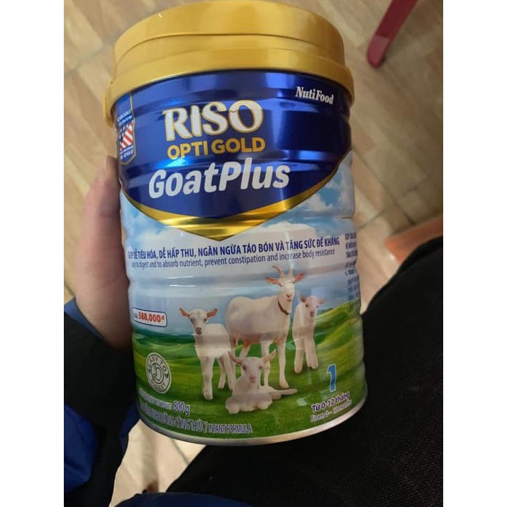 RISO OPTI GOLD GOATPLUS - SẢN PHẨM SỮA DÊ MỚI CỦA NUTIFOOD LON 800G