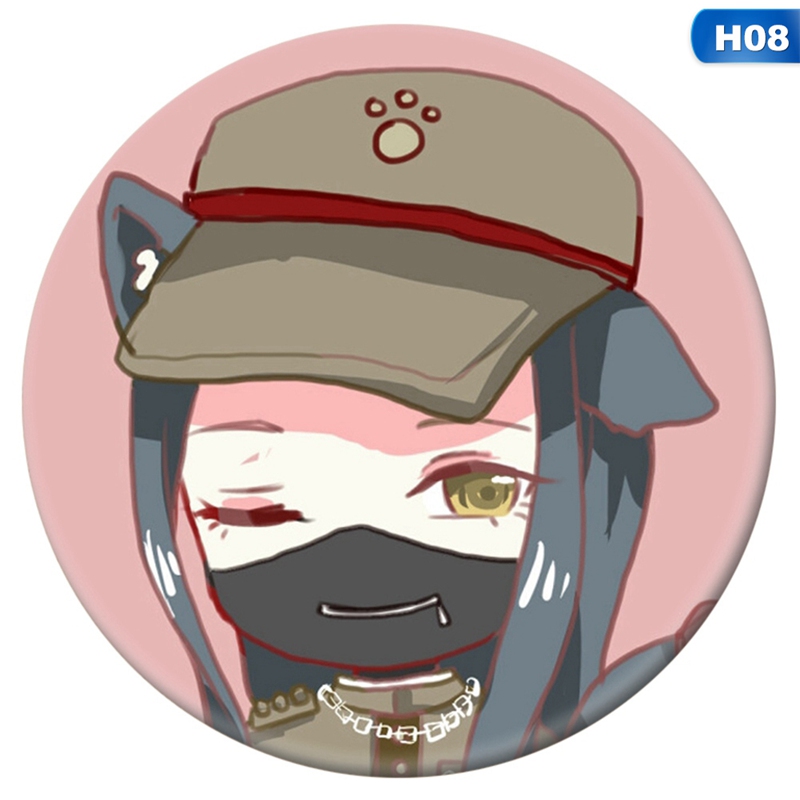 flowersqueen Danganronpa Cosplay Badge Pin Button Brooch Q Version Brooches Unisex Fashion Accessories
