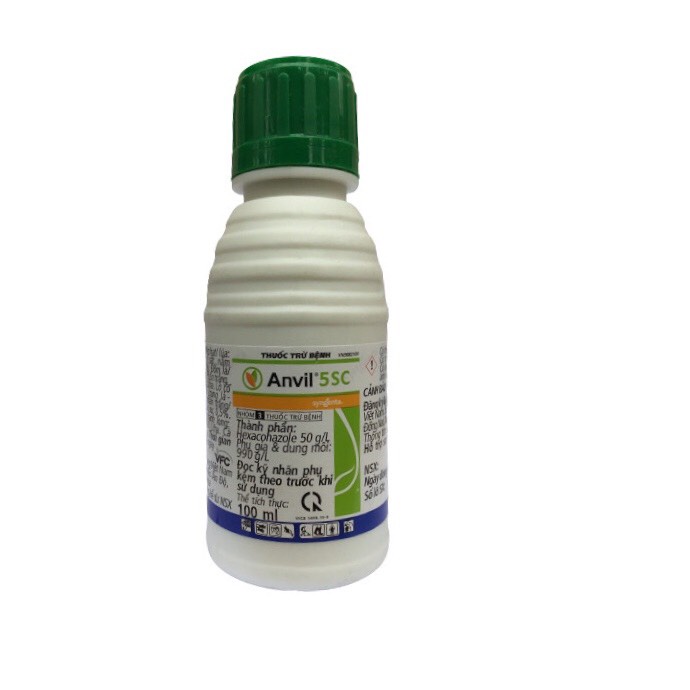 Chế phẩm Anvil 5CS chai 100ml chuyên trừ bệnh nấm phấn trắng, đốm đen, rỉ sắt trên cây trồng.