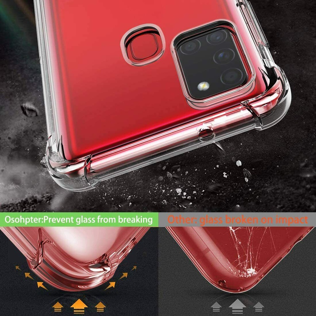 Ốp điện thoại chống sốc trong suốt cho  For SAMSUNG GALAXY M31 M21 M11