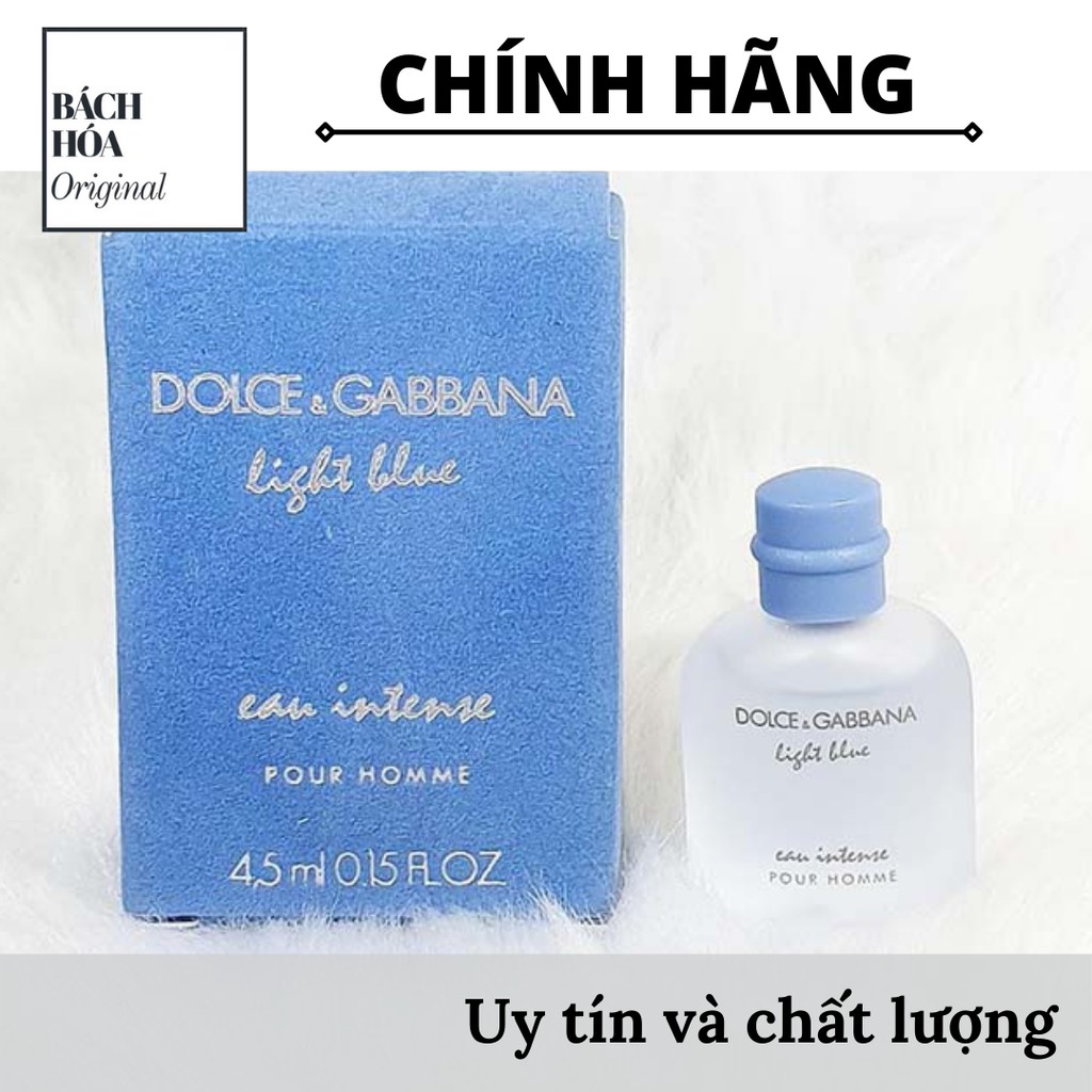 [Chính hãng] Nước hoa Dolce & Gabbana D&G LIGHT BLUE EAU INTENSE EDP Mini 4.5ml - FULL BOX