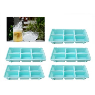 Combo 6 Khay Làm Đá Bia Rau Câu 6 Viên An Toàn Tiện Dụng