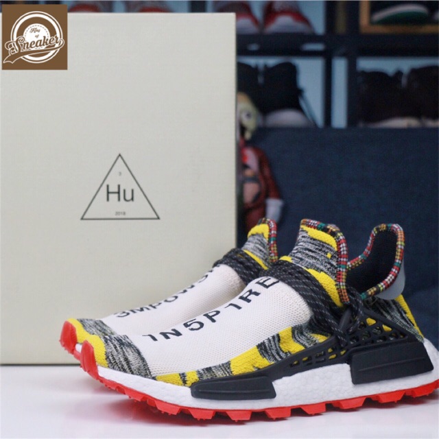 Giày thể thao Sneaker nam , nữ NMD HUMAN RACE 3MPOWB vàng nâu đế đỏ Còn Hàng đổi trả trong 7 ngày Đẹp Nhất