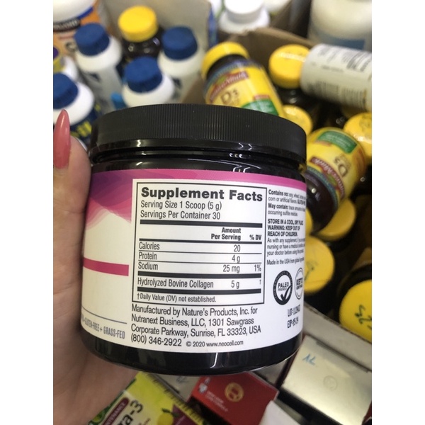 Collagen neocell dạng bột hàm lượng cao 12g colagen-Collagen Neocell Beauty Infusion