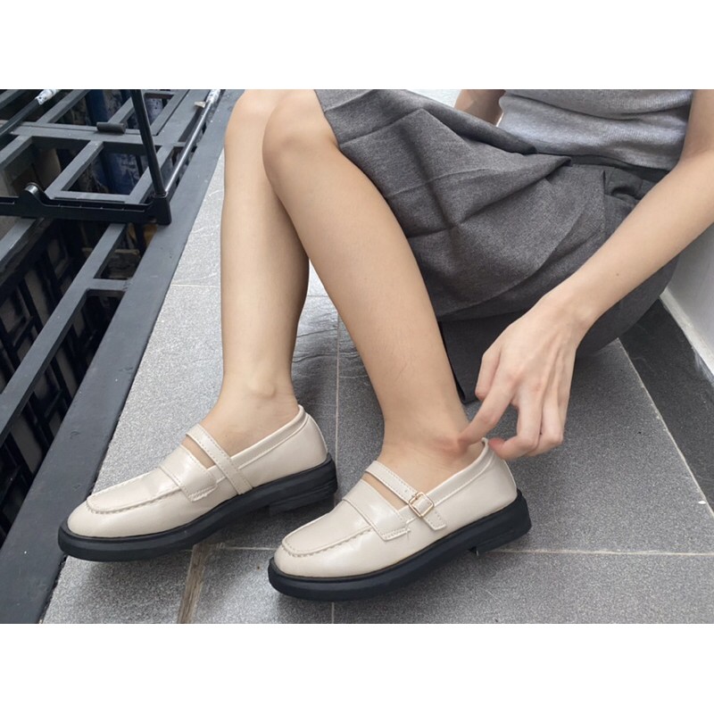 Giày Mary Jane Retro Trắng kiểu Loli xinh xắn | BigBuy360 - bigbuy360.vn