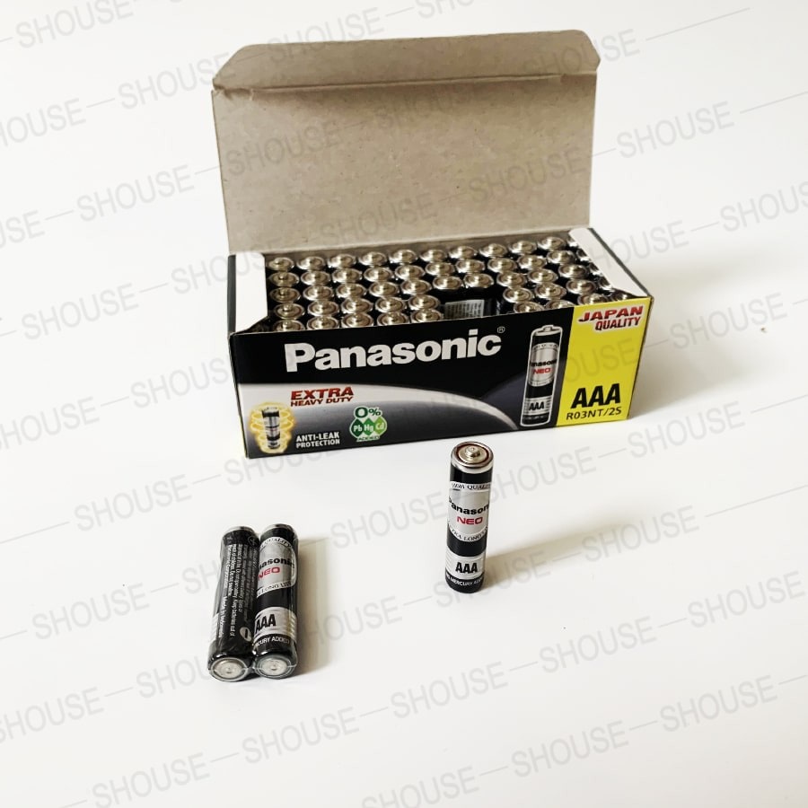 Pin Panasonic tiểu AA AAA 3A 2A đũa 1,5V loại NEO R03N/2S-V và R6DT/4S-V dùng cho điều khiển, micro karaoke