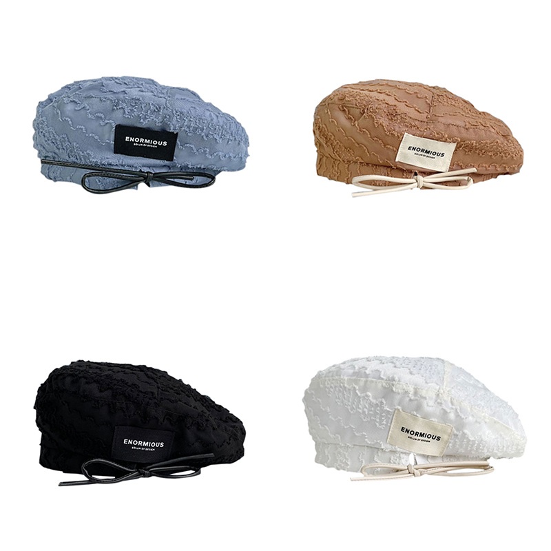 Mũ Beret Mỏng Màu Trơn Phong Cách Thời Trang Hàn Quốc Cho Nữ