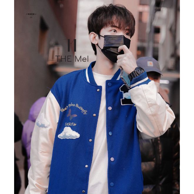 CÓ SẴN - Áo khoác bóng chày - varsity jacket - Hình thật hàng thật - The mei