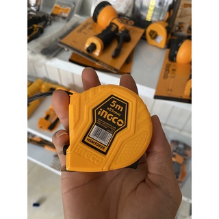 Thước kéo thép nền vàng 5m x 25mm ingco hsmt0835