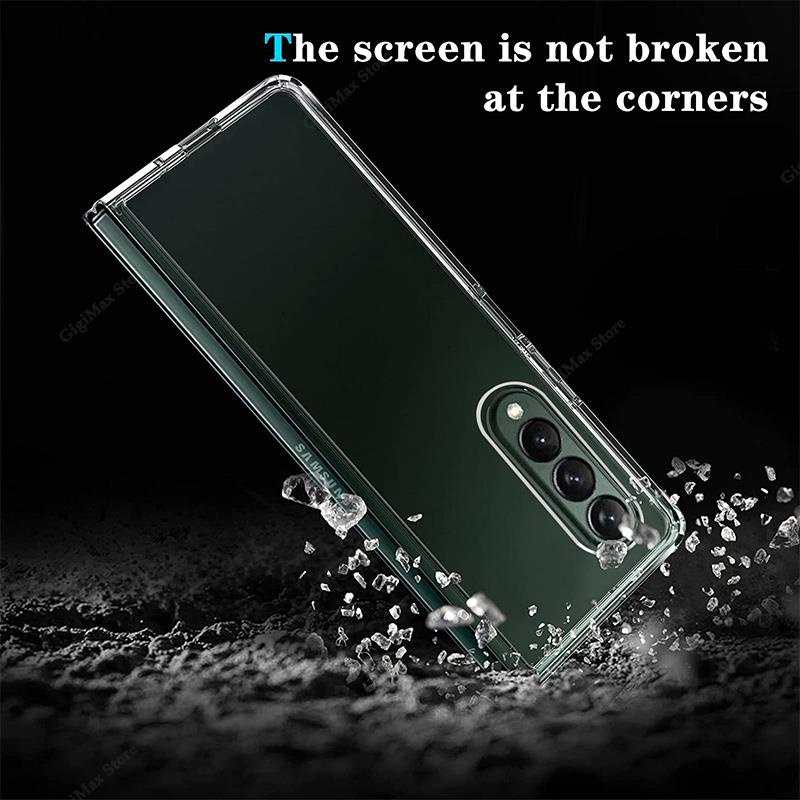 Ốp Điện Thoại PC Cứng Mỏng Trong Suốt Cho Samsung Z Fold 4 4 ZFold3
