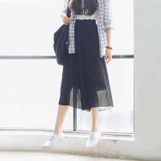 Quần culottes voan