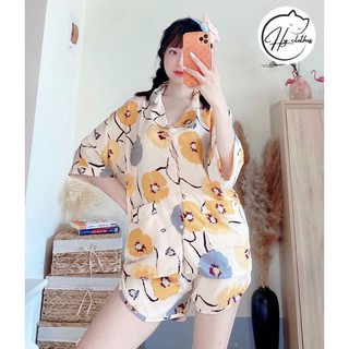 BỘ NGỦ LỤA mango mềm mát siêu xinh / Bộ lụa cộc cộc / PYJAMA