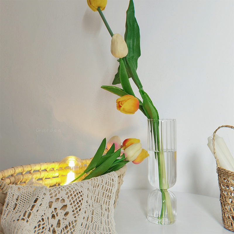 Bình thủy tinh đựng hoa trang trí nội thất kiểu dáng cổ điển thời thượng