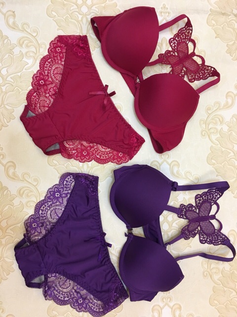 Bộ đồ lót cánh bướm sexy (Ảnh thật)
