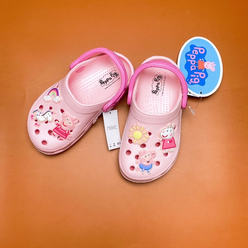 [KIDDO] Dép clogs hồng bé gái đi chơi siêu yêu các Mom ơi, nhãn hiệu NEXT UK ạ