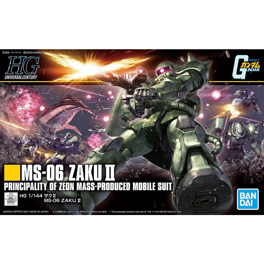 Mô Hình Gundam HG ZAKU 2 MS-06 Bandai 1/144 HGUC UC Đồ Chơi Lắp Ráp Anime Nhật
