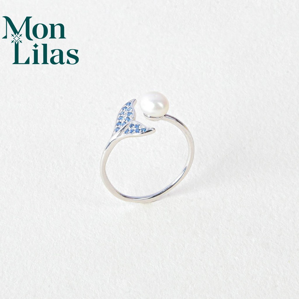 Nhẫn Bạc Nữ Mon Lilas BST Đuôi Tiên Cá Rực Rỡ N052102