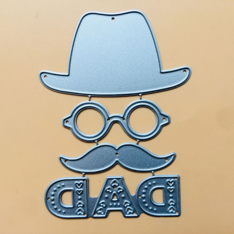 Khuôn Cắt Giấy Làm Từ Kim Loại Hình Chữ Blala Hat Dad Trang Trí Scrapbook