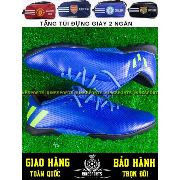 (HÀNG THAILAND) GIÀY BÓNG ĐÁ SÂN CỎ NHÂN TẠO 𝗔𝗱𝗶𝗱𝗮𝘀 Messi 19.3 xanh dương  TF.CAM KẾT Y HÌNH-CAM KẾT HÀNG