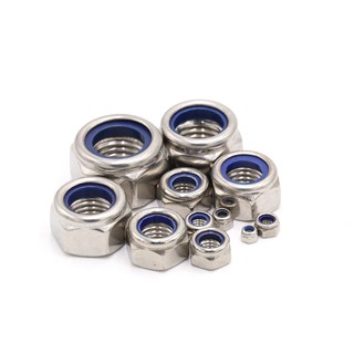 Đai ốc khóa vòng nylon m3, m4, m5, m6, m8, m10, m12, m14, m16, m18, m20