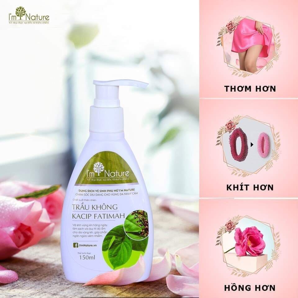 DUNG DỊCH VỆ SINH KHÁNG KHUẨN LÁ TRẦU KHÔNG 150ml