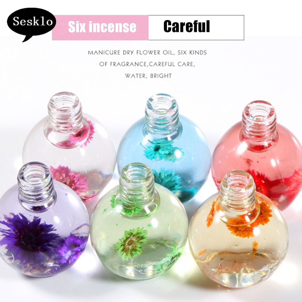 Set 6 Lọ Gel Dưỡng Móng Tay Cung Cấp Dưỡng Chất Chăm Sóc Móng Tiện Lợi