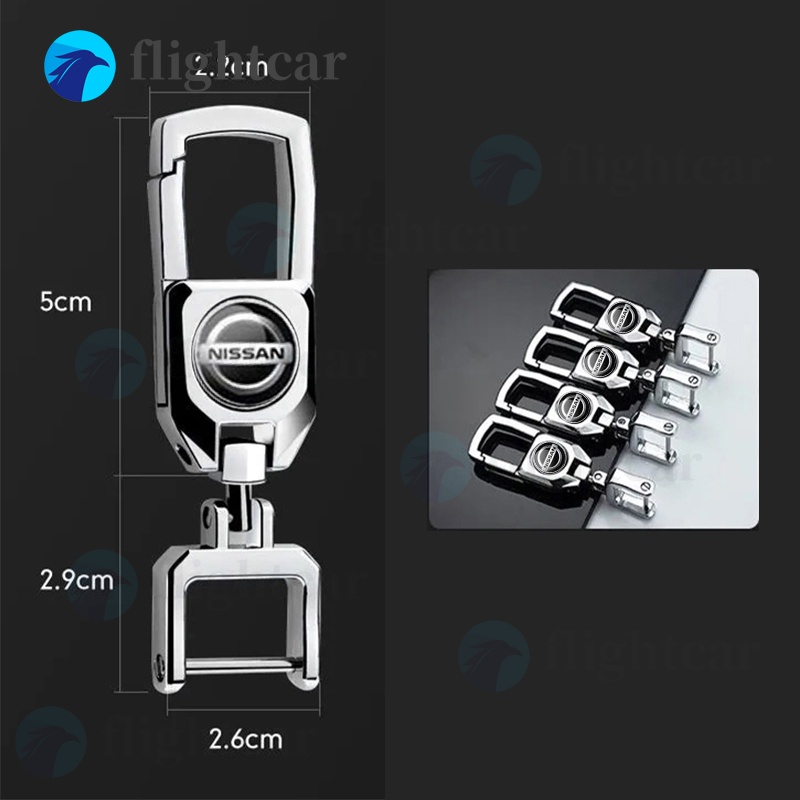 NISSAN Móc Khóa Kim Loại Hình Logo Xe Hơi Sành Điệu Thời Trang