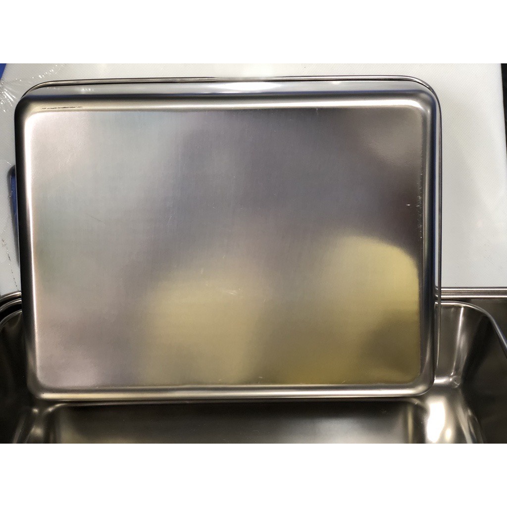 Khay inox hình chữ nhật, khay nướng bánh