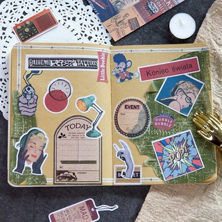 Sticker Vintage America 60 miếng Be Tiny