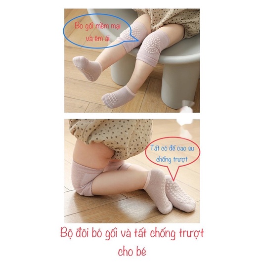 Set tất tập bò + tất chân cho bé yêu (S.M)