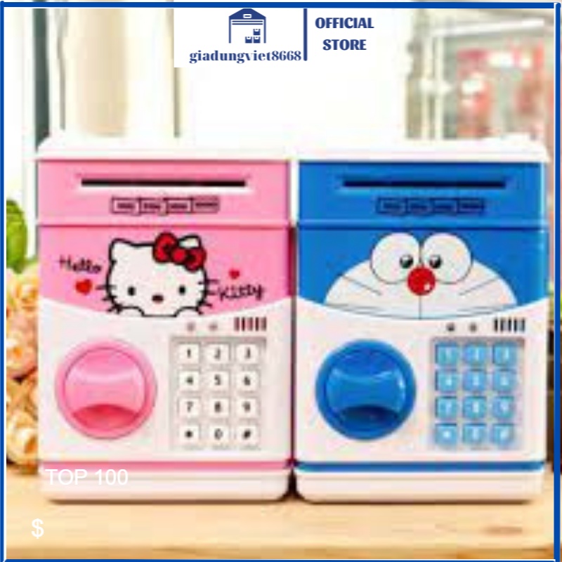 Két ATM đựng tiền điện tử mini trẻ em - KÉT Đựng Tiền THÔNG MINH TIẾT KIỆM TIỀN CHO BÉ