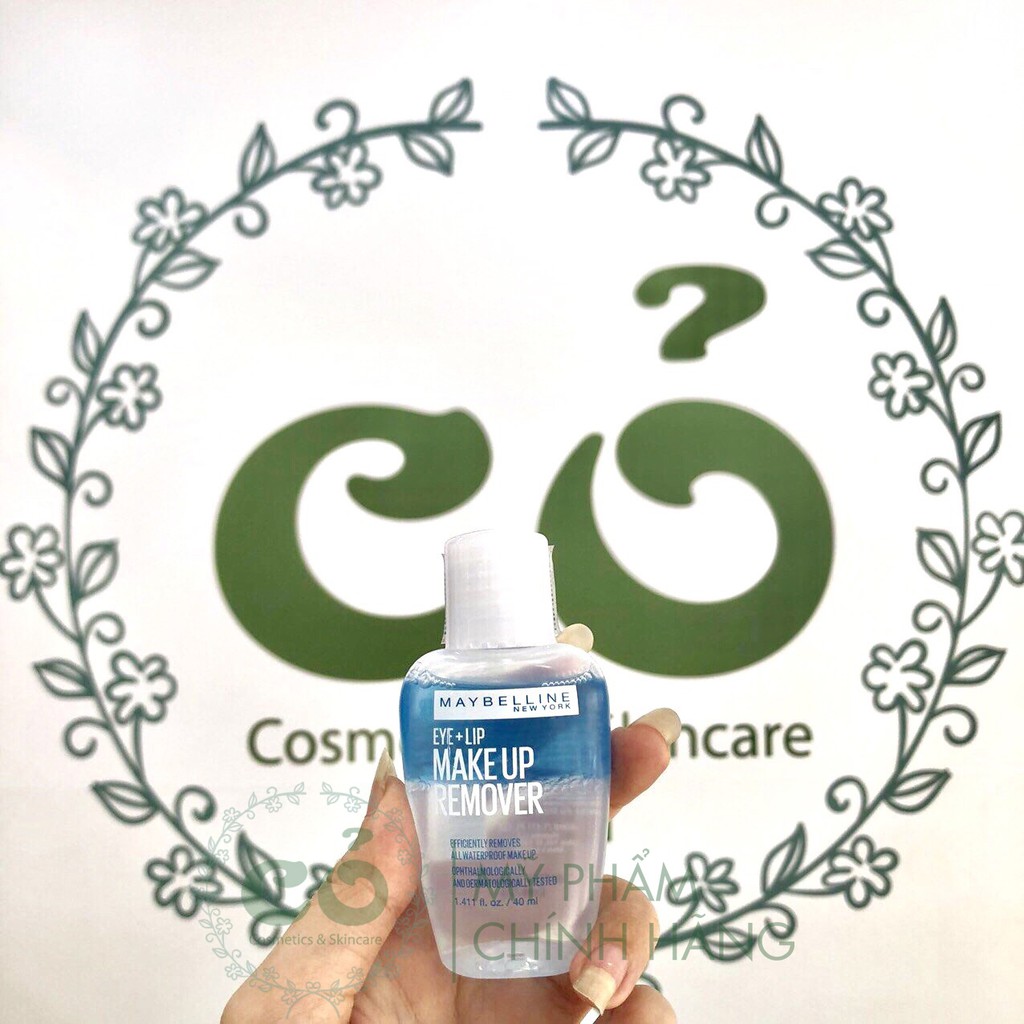 Tẩy trang mắt môi Maybelline Eye + Lip Makeup Remover 40ml | BigBuy360 - bigbuy360.vn