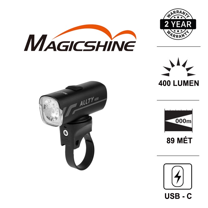 Đèn đạp xe MAGICSHINE ALLTY 400 độ sáng 400 lumen chiếu xa 89m sạc USB-C Phụ Tùng &amp; Phụ Kiện Xe Đạp