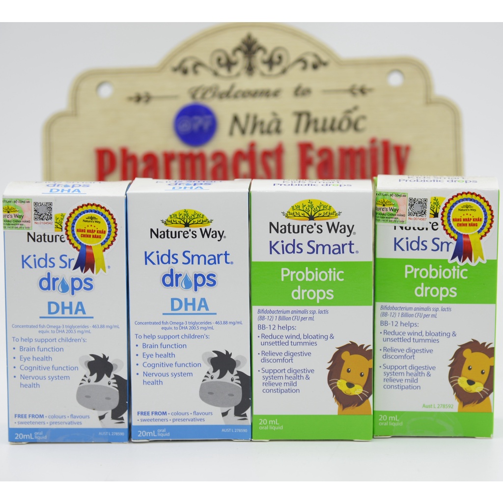 [Chính hãng] [Úc] Nature's way DHA và men vi sinh probiotics cho trẻ sơ sinh - 20ml