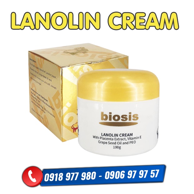 Kem chống lão hóa da Lanolin Cream - giảm thâm, nám, nếp nhăn. Làm da mềm mịn, ẩm mượt, mang đến làn da tươi khỏe