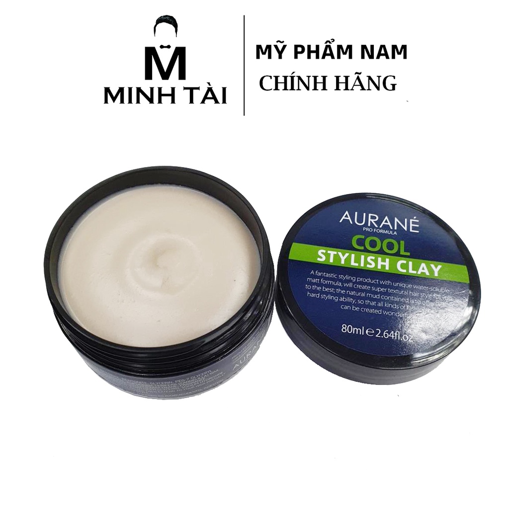 Sáp Vuốt Tóc AURANE Cool Stylish Clay 80g + Pre-styling Azenman Parana 20ml + Lược tạo kiểu tóc