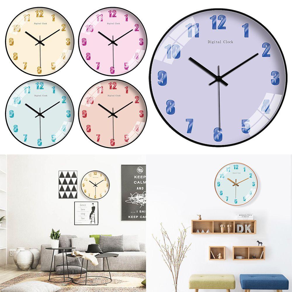 WATTLE Đồng Hồ Treo Tường 12inch Hiện Đại 3D Sử Dụng Pin