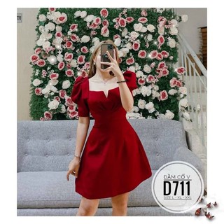 Đầm cổ V thiết kế bigsize