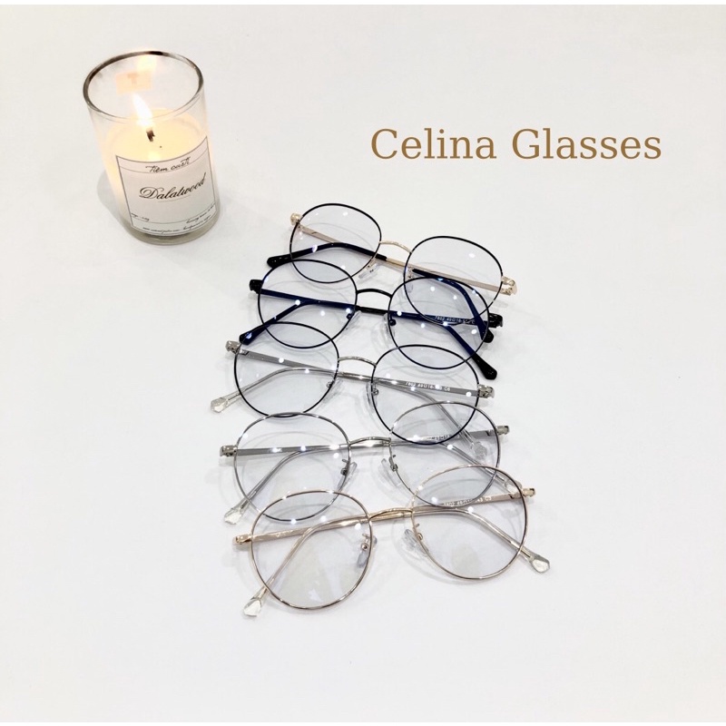 Gọng kính kim loại tròn basic 7802