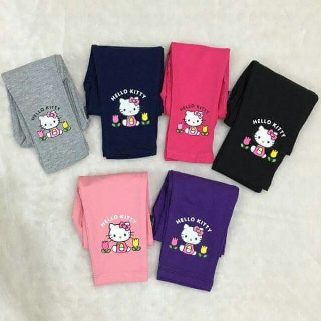 Quần legging kitty bé gái