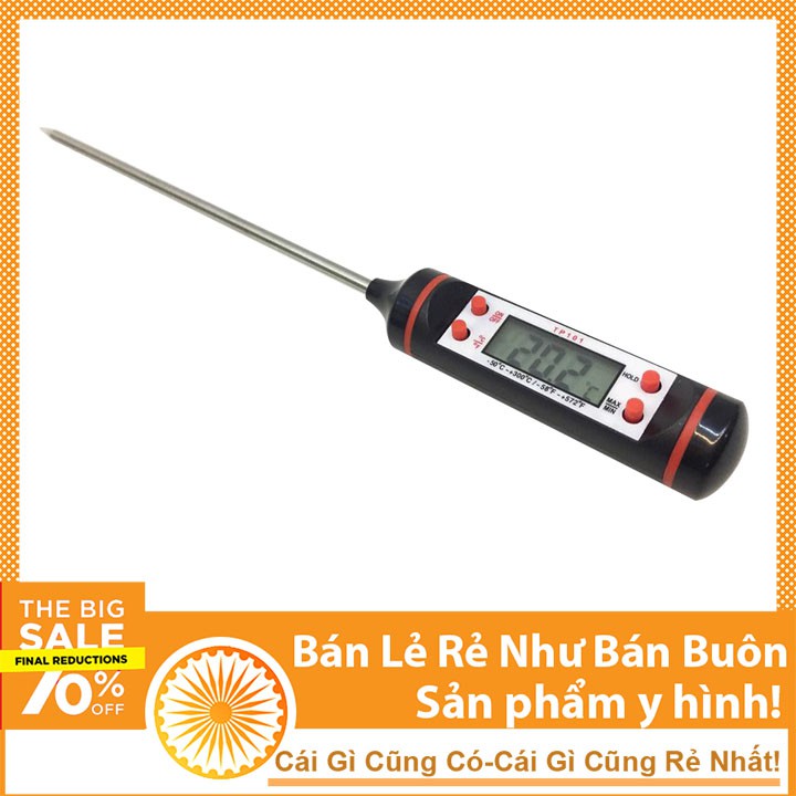 Que Đo Nhiệt Kế Điện Tử Đo Nhiệt Độ Nước, Chất Lỏng, Thực Phẩm TP101 {SIÊU SALE}