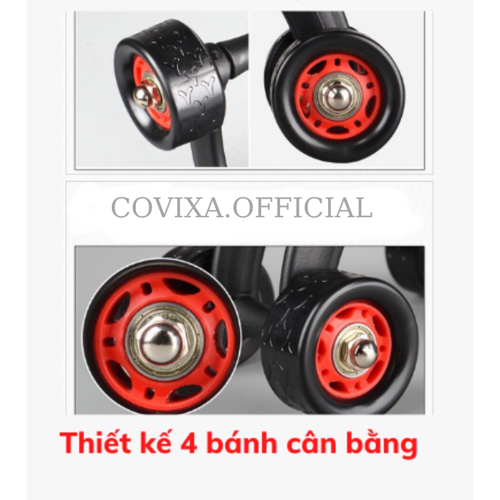Con lăn tập bụng 4 bánh, Dụng cụ tập cơ bụng tại nhà Covixa22.official