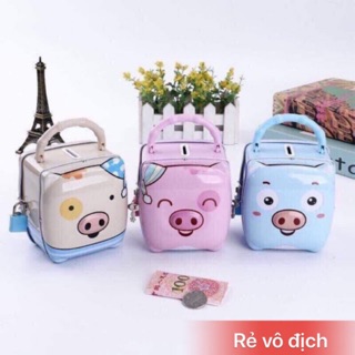 Lợn tiết kiệm kute có khoá an toàn [Miễn Phí Vận Chuyển khi đơn đạt 150k]