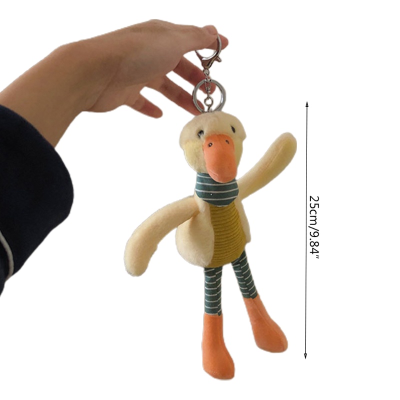 Móc Chìa Khóa Hình Vịt Nhồi Bông Mềm Mại Dễ Thương