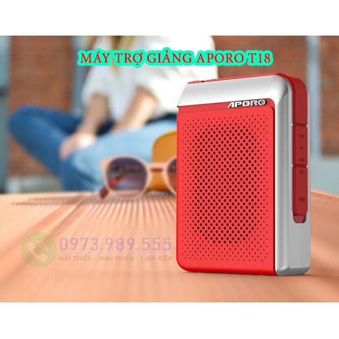 Máy Trợ Giảng APORO T18, Hàng Chính Hãng Có Bảo Hành, Pin Khỏe Dùng Lâu, Âm Thanh Loa Rõ Ràng