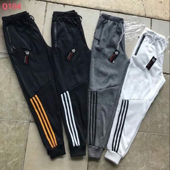 ⚡️ Xả Hàng Thể Thao Cao Cấp ⚡️ Quần Jogger Nam 3 Sọc Thu Đông Co Giãn Ống Suông kiểu phối sọc lững phong cách mới M00